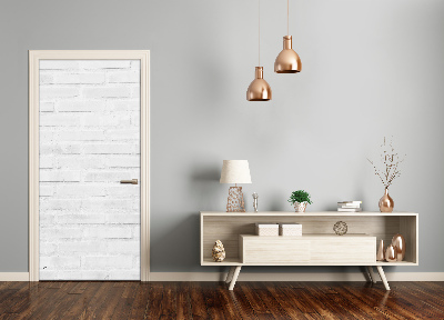 Papel de parede em porta Parede de tijolos