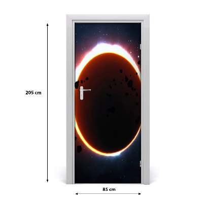 Papel de parede em porta Eclipse solar