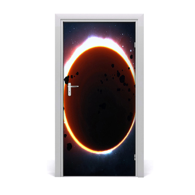 Papel de parede em porta Eclipse solar