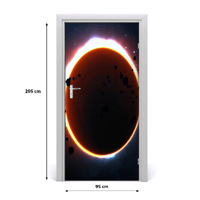 Papel de parede em porta Eclipse solar
