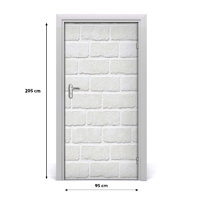 Adesivo em porta Parede de tijolos