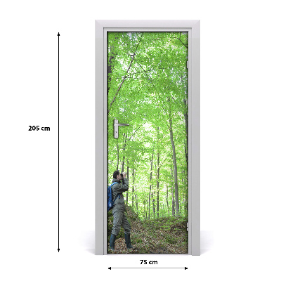 Papel de parede em porta Ornitólogo de Pessoas