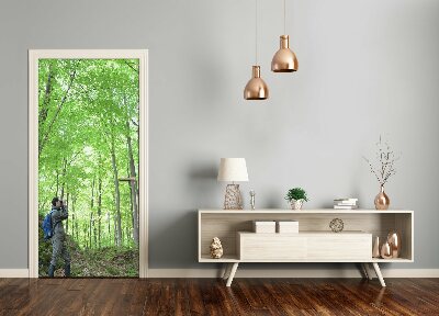 Papel de parede em porta Ornitólogo de Pessoas