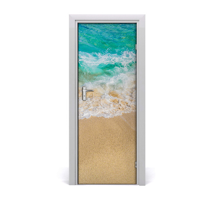 Adesivo em porta Praia e mar