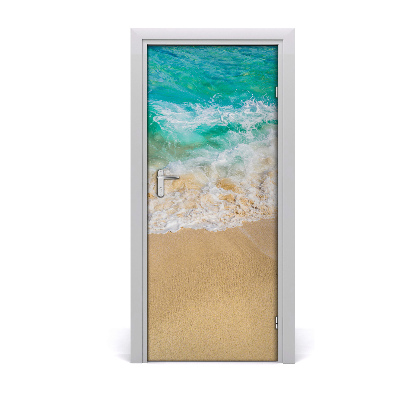 Adesivo em porta Praia e mar