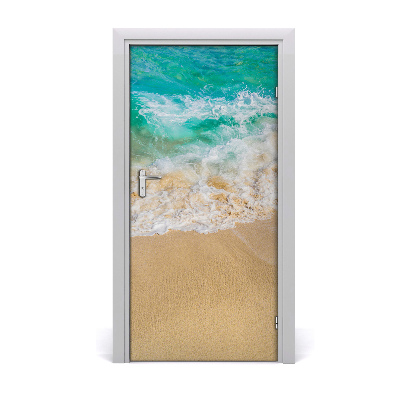 Adesivo em porta Praia e mar