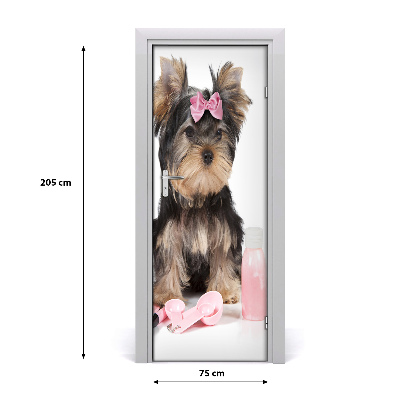 Papel de parede em porta Cosméticos Yorkshire