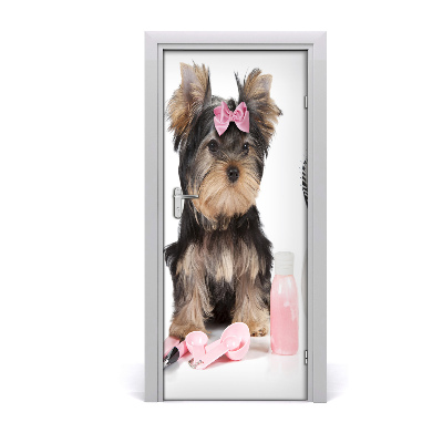 Papel de parede em porta Cosméticos Yorkshire