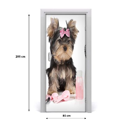 Papel de parede em porta Cosméticos Yorkshire