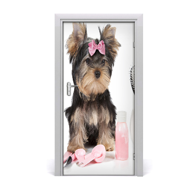 Papel de parede em porta Cosméticos Yorkshire