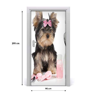 Papel de parede em porta Cosméticos Yorkshire