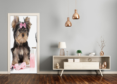 Papel de parede em porta Cosméticos Yorkshire