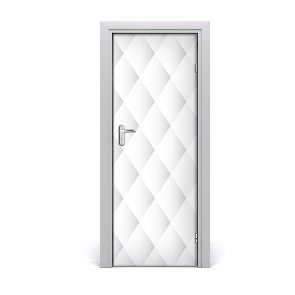 Papel de parede em porta Fundo de quadrados