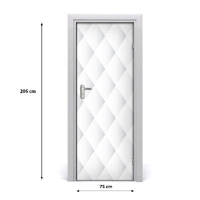 Papel de parede em porta Fundo de quadrados