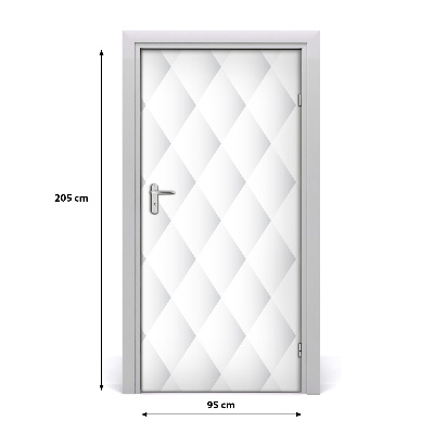 Papel de parede em porta Fundo de quadrados