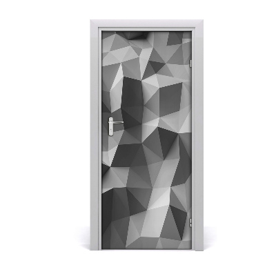 Autocolante para porta Triângulos abstratos