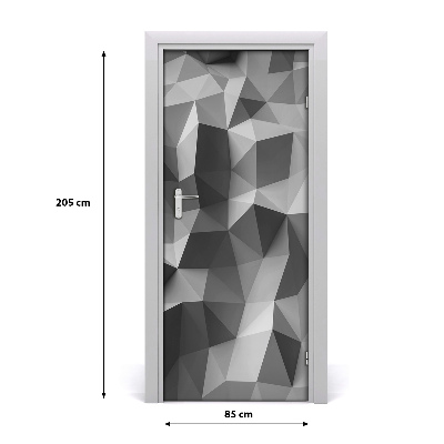Autocolante para porta Triângulos abstratos