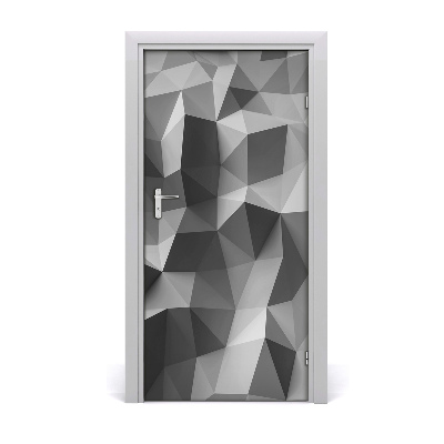 Autocolante para porta Triângulos abstratos