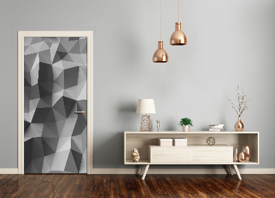 Autocolante para porta Triângulos abstratos