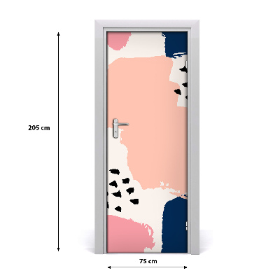 Autocolante para porta Fundo abstrato