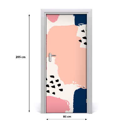 Autocolante para porta Fundo abstrato