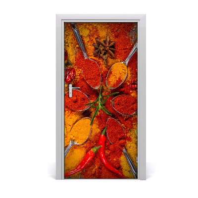 Adesivo em porta Especiarias