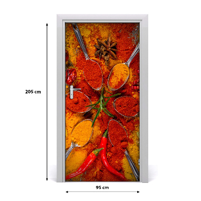 Adesivo em porta Especiarias