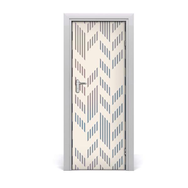 Adesivo em porta Fundo geométrico