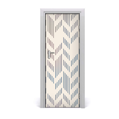 Adesivo em porta Fundo geométrico