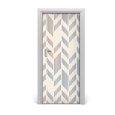 Adesivo em porta Fundo geométrico