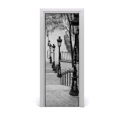 Adesivo em porta Escadaria