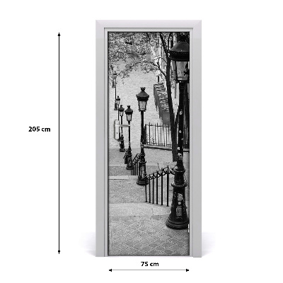 Adesivo em porta Escadaria