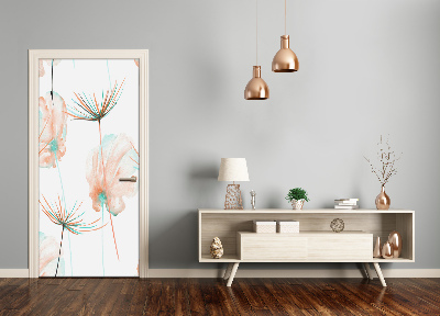 Adesivo em porta Flores silvestres