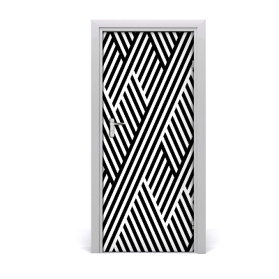 Adesivo em porta Fundo geométrico