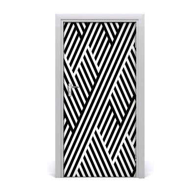 Adesivo em porta Fundo geométrico