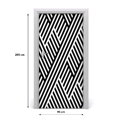 Adesivo em porta Fundo geométrico