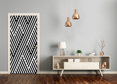 Adesivo em porta Fundo geométrico