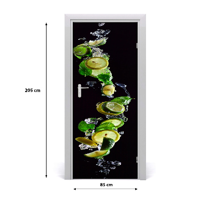 Adesivo em porta Limas e limões