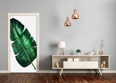 Autocolante para porta Folha de bananeira