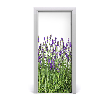 Adesivo em porta Campo de lavanda