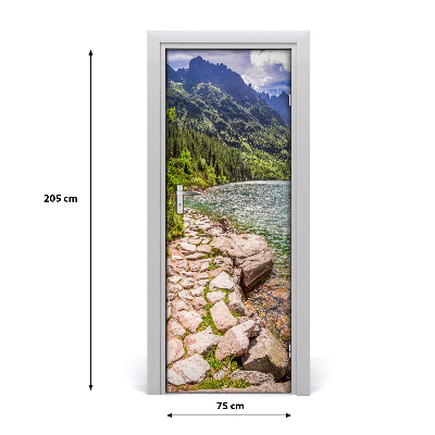 Papel de parede em porta O olho do mar das Montanhas Tatra