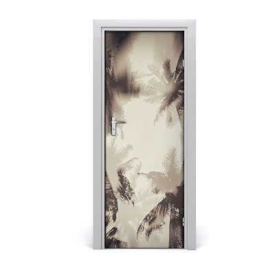 Papel de parede em porta Palmeiras