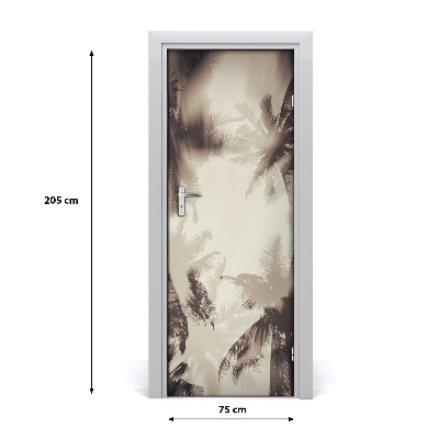 Papel de parede em porta Palmeiras