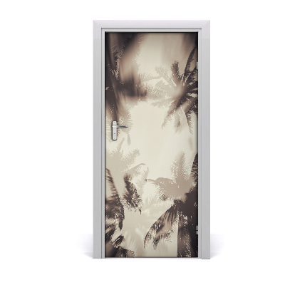 Papel de parede em porta Palmeiras