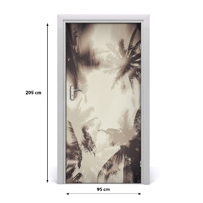 Papel de parede em porta Palmeiras