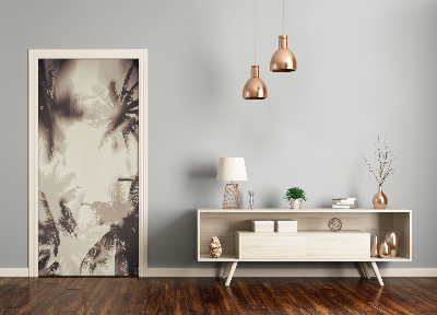 Papel de parede em porta Palmeiras