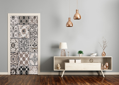 Papel de parede em porta Azulejos cerâmicos