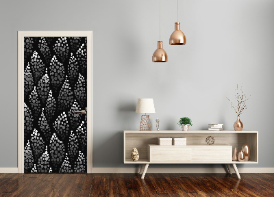 Autocolante para porta Pontos pretos e brancos