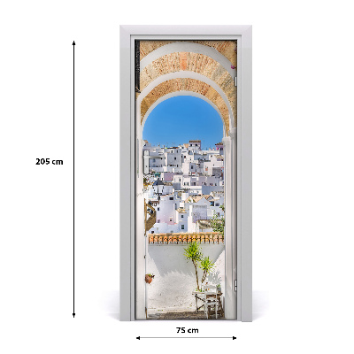 Papel de parede em porta Andaluzia Espanha