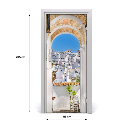 Papel de parede em porta Andaluzia Espanha